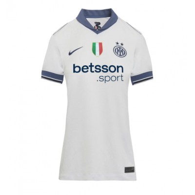Ženski Nogometni dresi Inter Milan Gostujoči 2024-25 Kratek Rokav Ženski Nogometni dresi Inter Milan Gostujoči 2024-25 Kratek Rokav